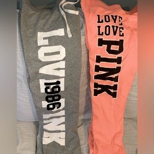 Victorias Secret PINK sweatpants 2 pairs